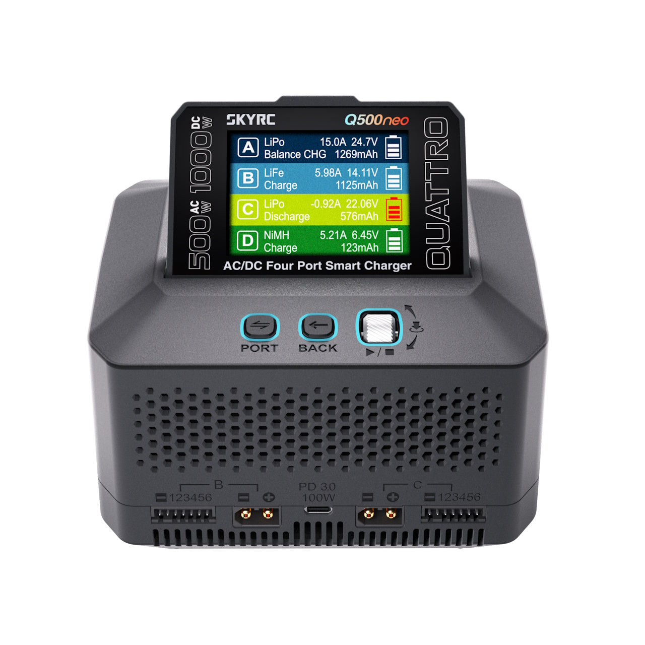 SkyRc Ladegerät Q500 Neo Quattro 500 W AC/DC SK100232-01
