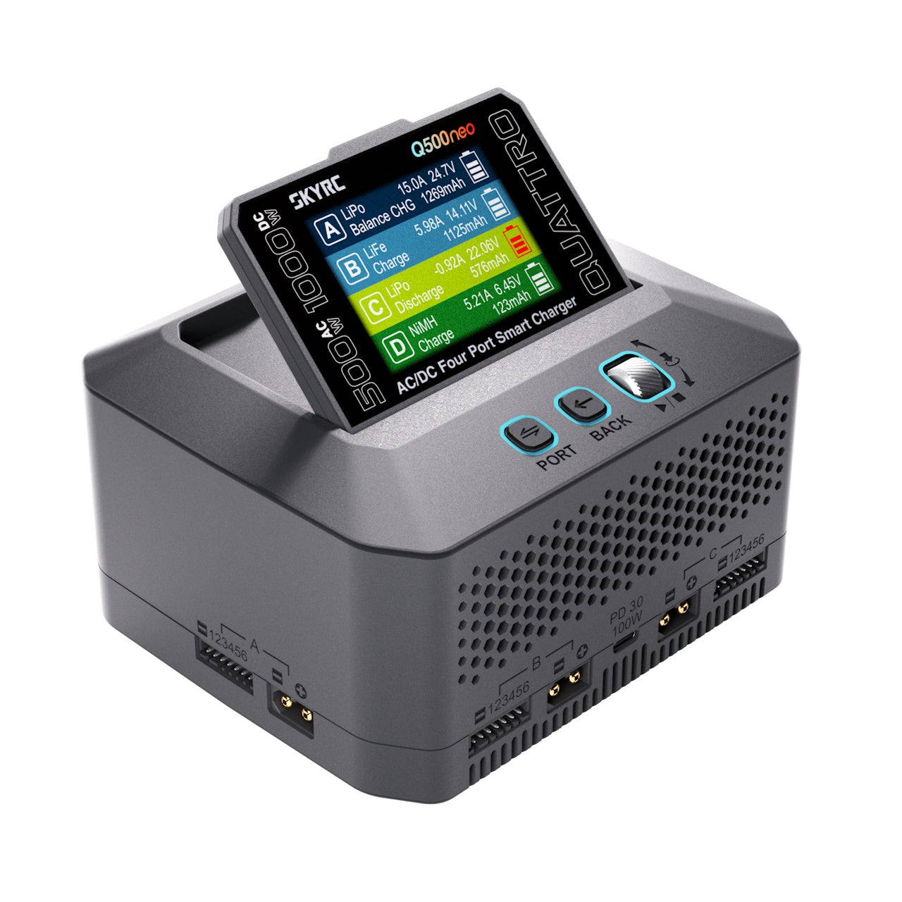SkyRc Ladegerät Q500 Neo Quattro 500 W AC/DC SK100232-01