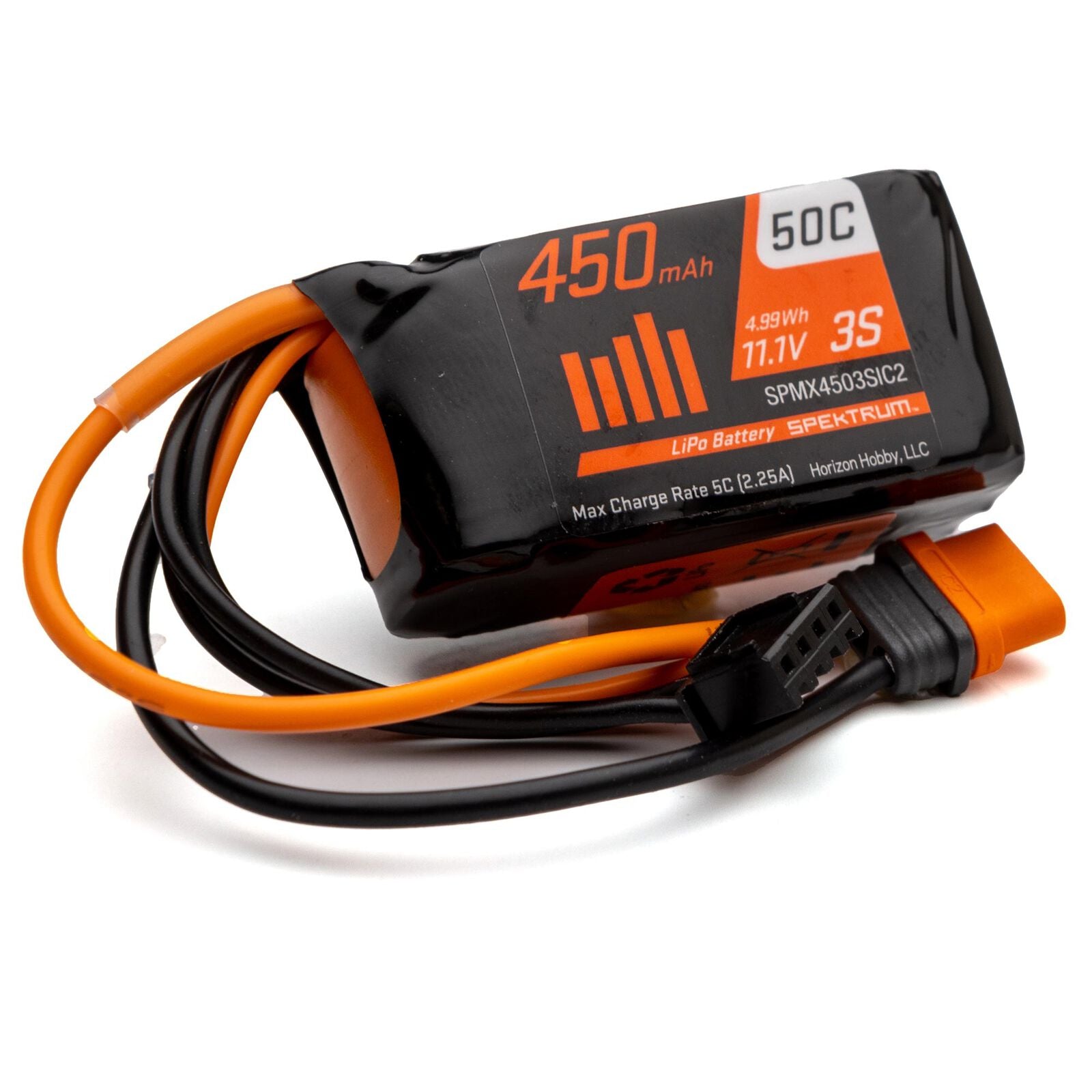Spektrum Accu lipo 11.1v 450mAh 3S 50C IC2 SPMX4503503SIC2