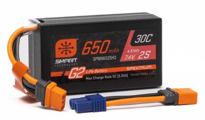 Spektrum Accu lipo 7.4v 650mAh 2S 30C IC2 SPMX652SH2