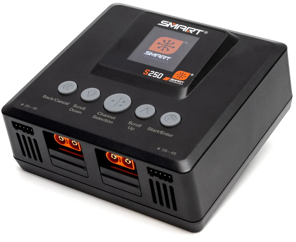 Spektrum Combo Chargeur Smart S250 + 2x Lipo Smart 14.8v 5000mah 50C IC5 SPMXPSS800I