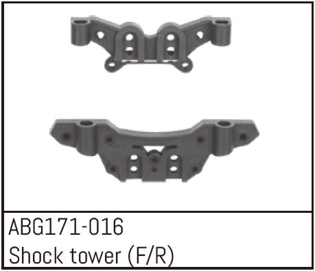 Absima Soportes de Amortiguador Delantero y Trasero (2Pcs) 1/14 ABG171-016