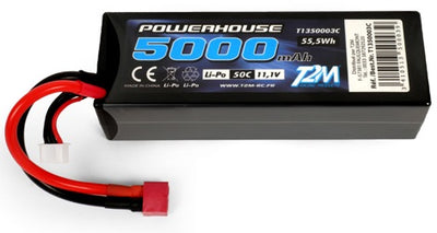 T2M Accu Li-po 11.1V 3S 5000mAH 50C T1350003C