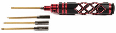 T2M Porte outil 4 en 1 alu noir et rouge T422643R