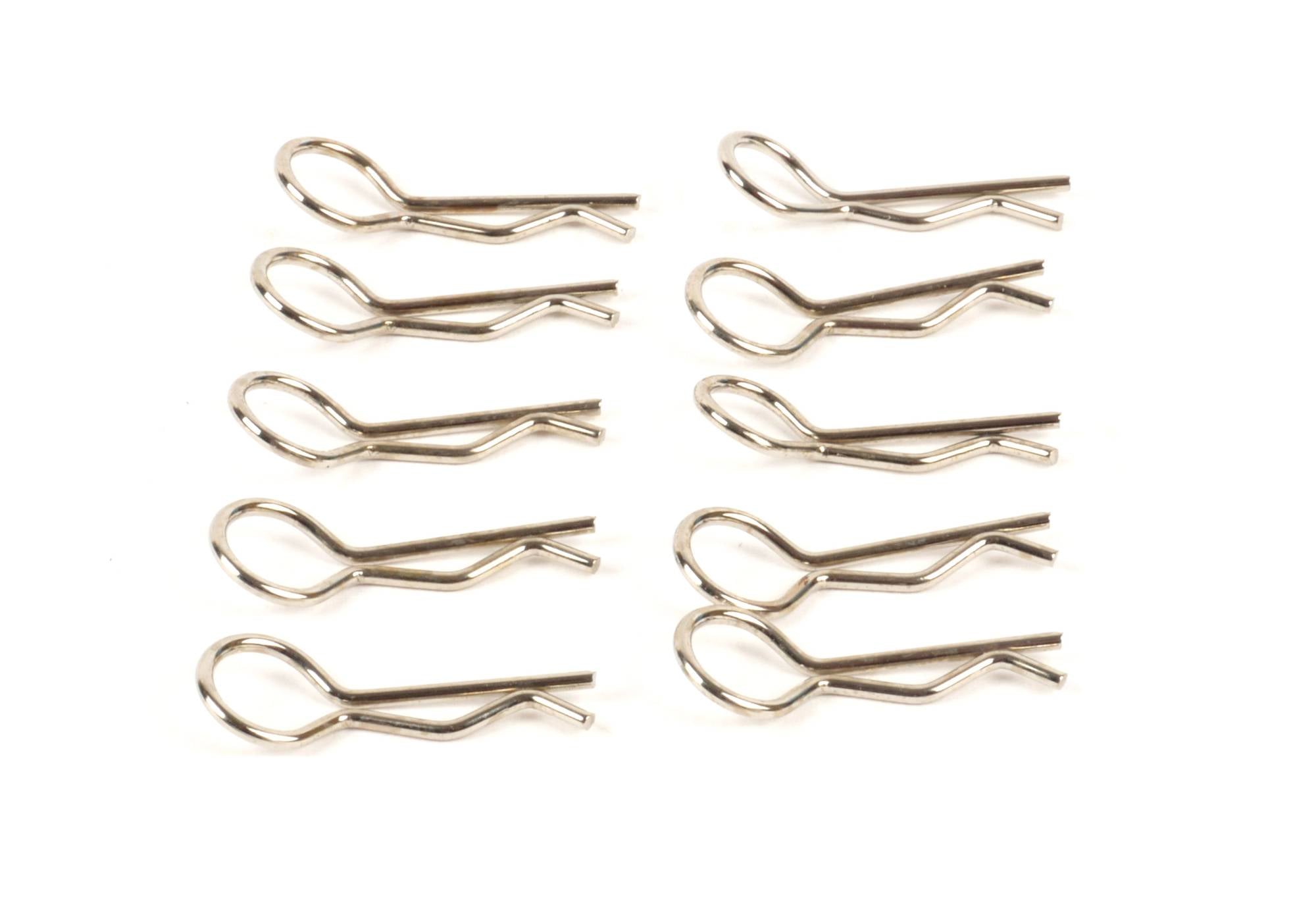 T2M Clips de carroçaria cromados 1/10 (x10) T422657S