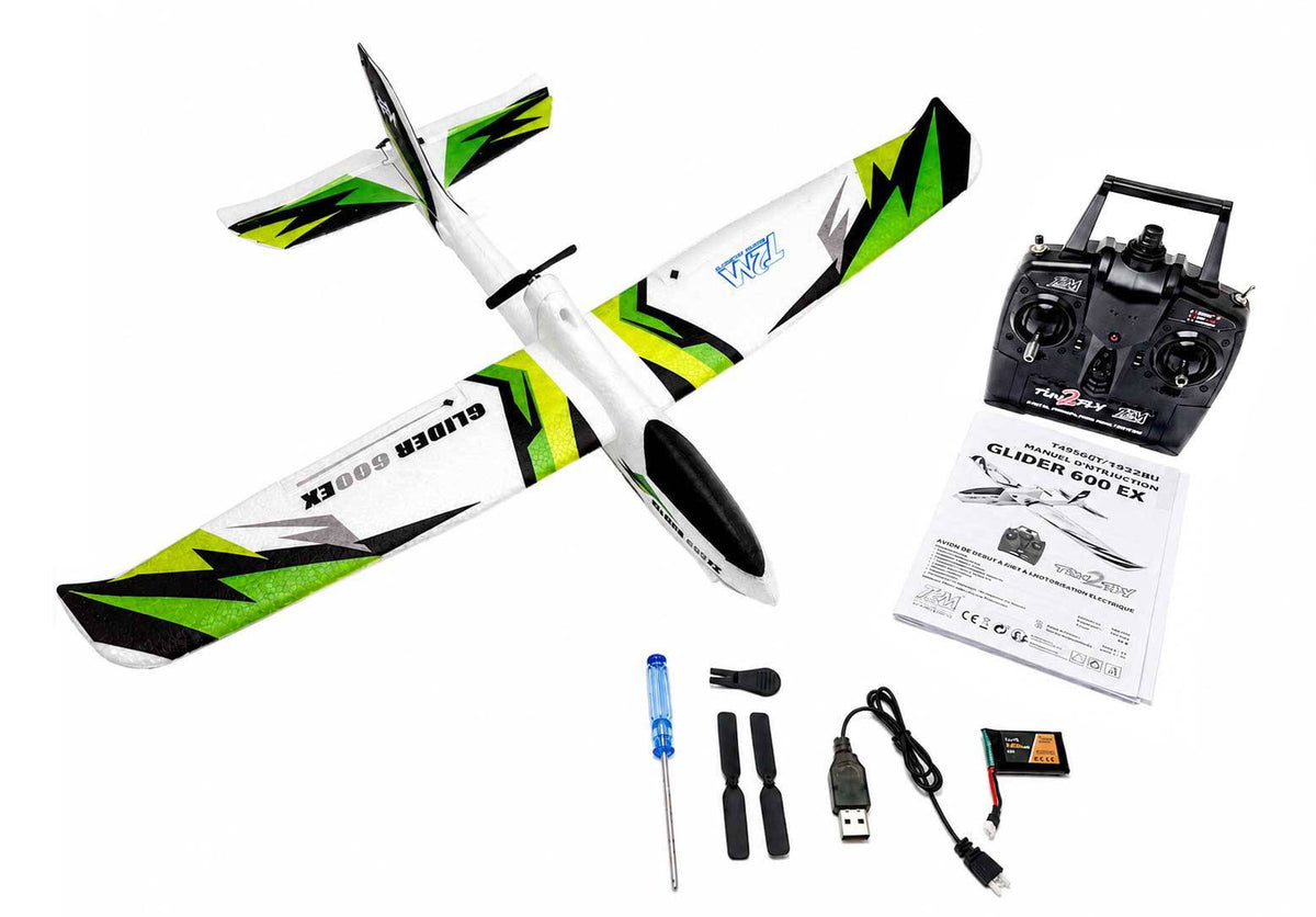 T2M Avion Motoplaneur Glider 600 EX RTF T4532