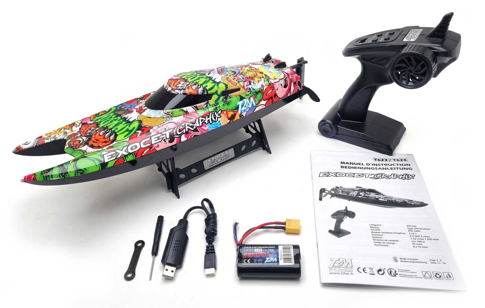 T2M Exocet Graphix T623 Boat