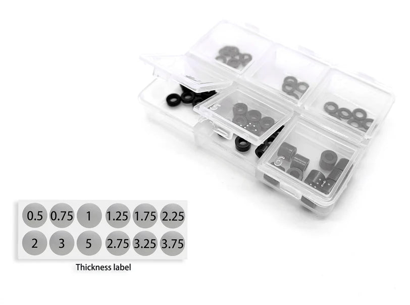 T-Work's Set d'entretoises Alu M3 noir + Boite TA-140-BK