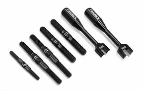 T-Work's Black Titanium Linkage Kit + Keys (7Pcs) MBX8R TBB-MBX8R