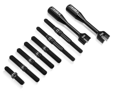T-Work's Kit Biellettes Titane Noir + Clés (9Pcs) MP11 TBB-MP11