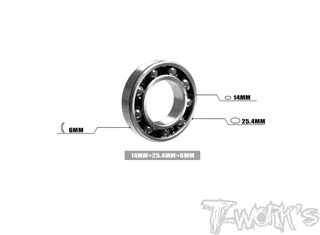 T-Work's Roulement Arrière Moteur Céramique 14x25.4x6 TG-037