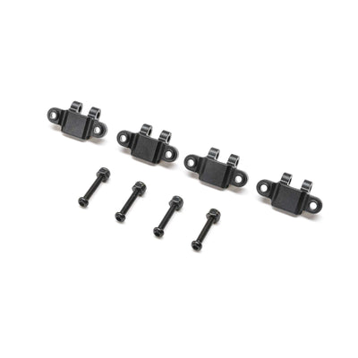 LOSI Unterer Stoßdämpferhalter aus Aluminium (4 Stück) Mini LMT TLR314009