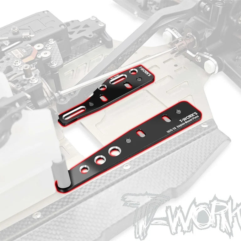 T-Work's Platine support moteur 2 pièces MP11 TO-254-MP11-B