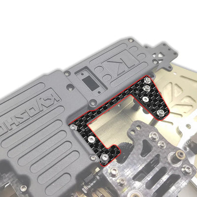 T-Work's Platine radio arrière carbone MP11 TO-266-MP11-B