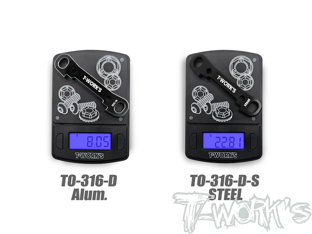 T-Work's Cale Inférieur Avant Métal RC8 TO-316-D-S