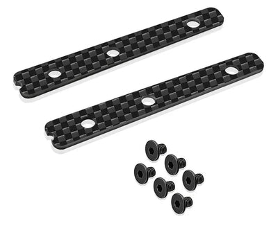 T-Work's Platine carbone pour renfort de châssis arrière (x2) MP11 TO-354-A-1