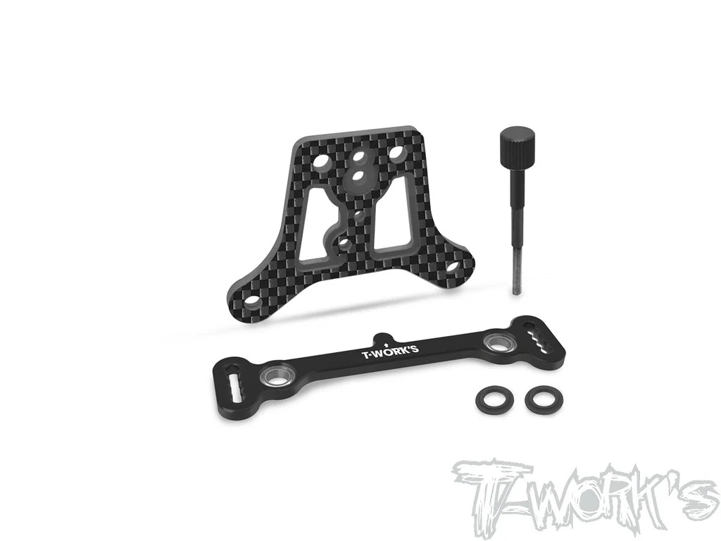 Barra Ackerman multiponto da T-Work's + Placa superior em carbono MP11 TO-354-P