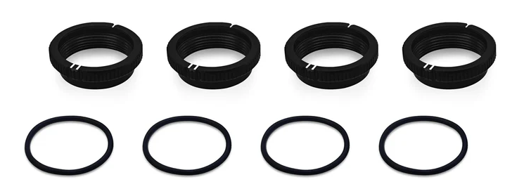 T-Work's Anillos amortiguadores universales de 16 mm de aluminio (x4) 1/8 TO-356