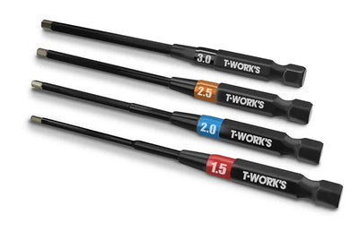 T-Work's Hexagonal Bits for V2 Screwdriver (1.5, 2.0, 2.5, 3.0) TT-079-V2