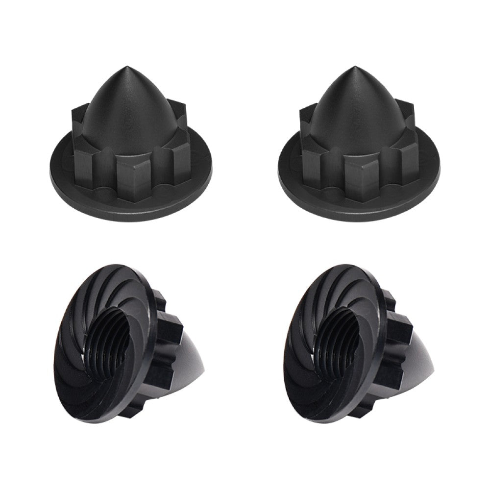 GPM Ecrous de roue plein alu 7075 noir (x4) TXM005N-BK