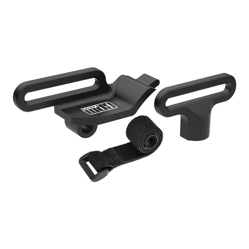 GPM Aluminium battery holder 7075 + Mini Maxx strap TXMM0126-BK