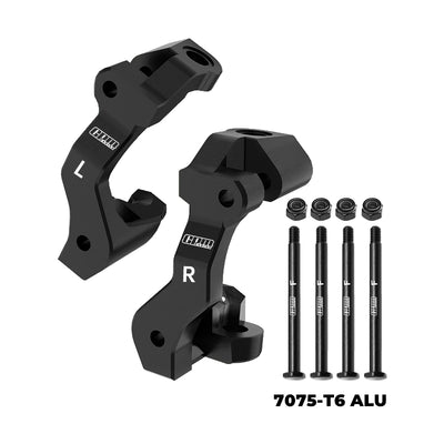 GPM 7075 aluminum spindle carrier + Mini Maxx axles (x2) TXMM019-BK