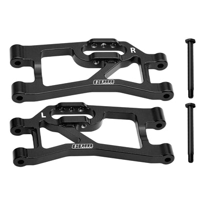 GPM Rear lower wishbones alu 7075 + Mini Maxx axles (x2) TXMM056-BK