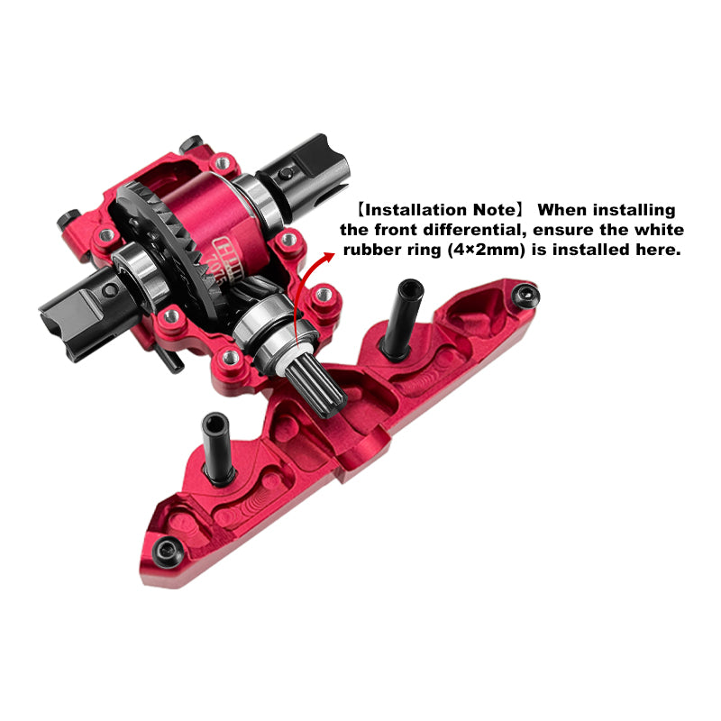 GPM Differentials, complete with 7075 aluminum and carbon steel sprockets TXMM1137S-BK