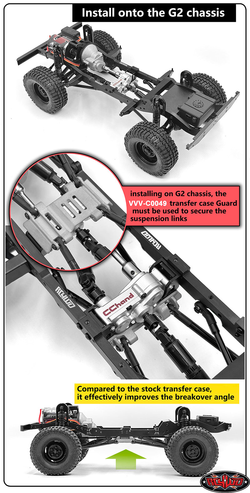RC4WD Boite de transfert Trail Finder 2/Gelante 2 VVV-C0046