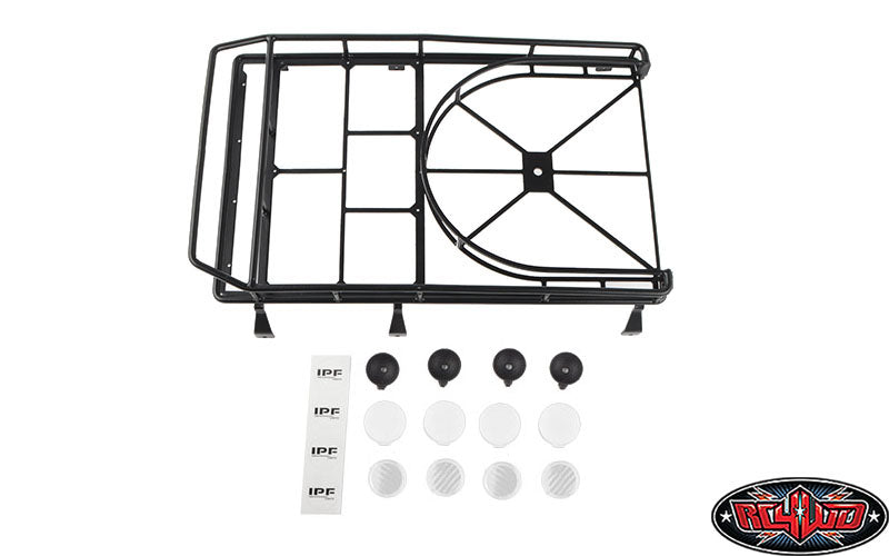 RC4WD Portaequipajes con soporte para rueda y luces IPF VVV-C5010