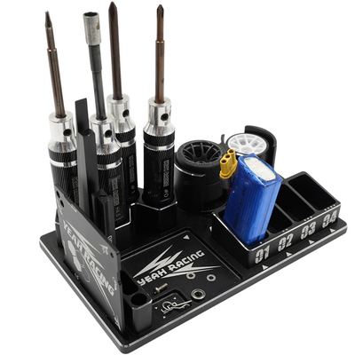 Yeah Racing Station Alu pour outils Kyosho Mini-Z YT-0217BK