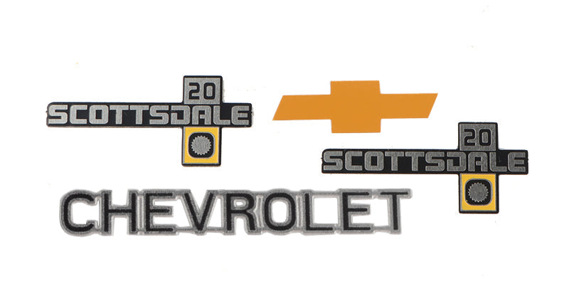 RC4WD Emblemas metálicos Chevrolet K10 Scottsdale Z-S0112
