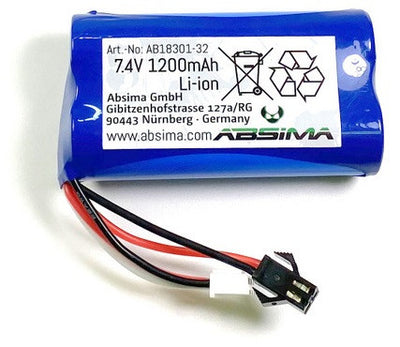 Absima Batteries Li-Ion 7.4V 1200mAh AB18301-32