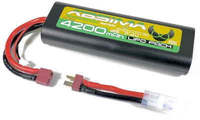 Absima Batterie Lipo 7.4V 4200mAh 25C Dean + Adaptateur Tamiya 4130015