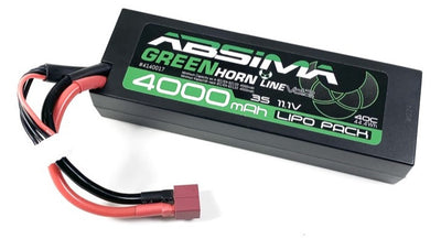 Absima Batterie Low Profile Lipo 11.1V 4000mAh 50C Dean 4140017