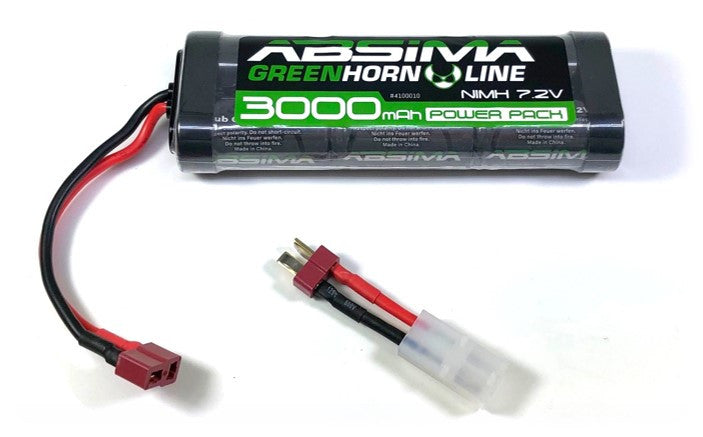 Absima Batteries NIMH 7.2V 3000mAh Dean 4100010