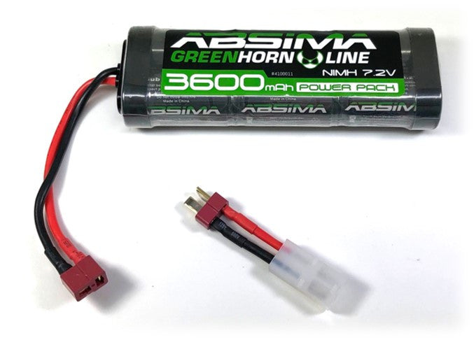 Absima Batteries NIMH 7.2V 3600mAh Dean 4100011
