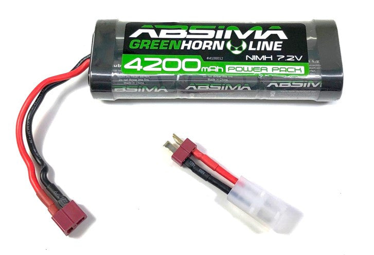 Absima Batteries NIMH 7.2V 4200mAh Dean 4100012