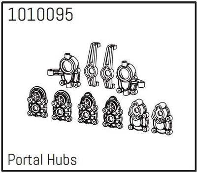 Absima Hub de roue (10Pcs) Crawler Pro 1/18 1010095