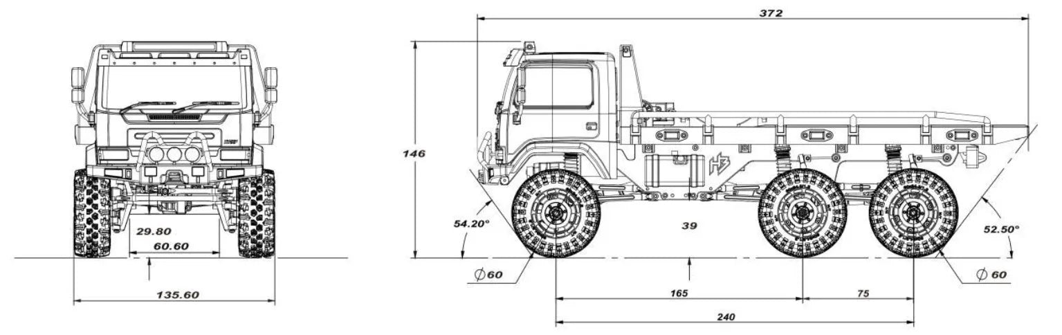 Absima Hobby Plus Mini Crawler CR-18P Arktos V1.5 6x6 1/18 RTR