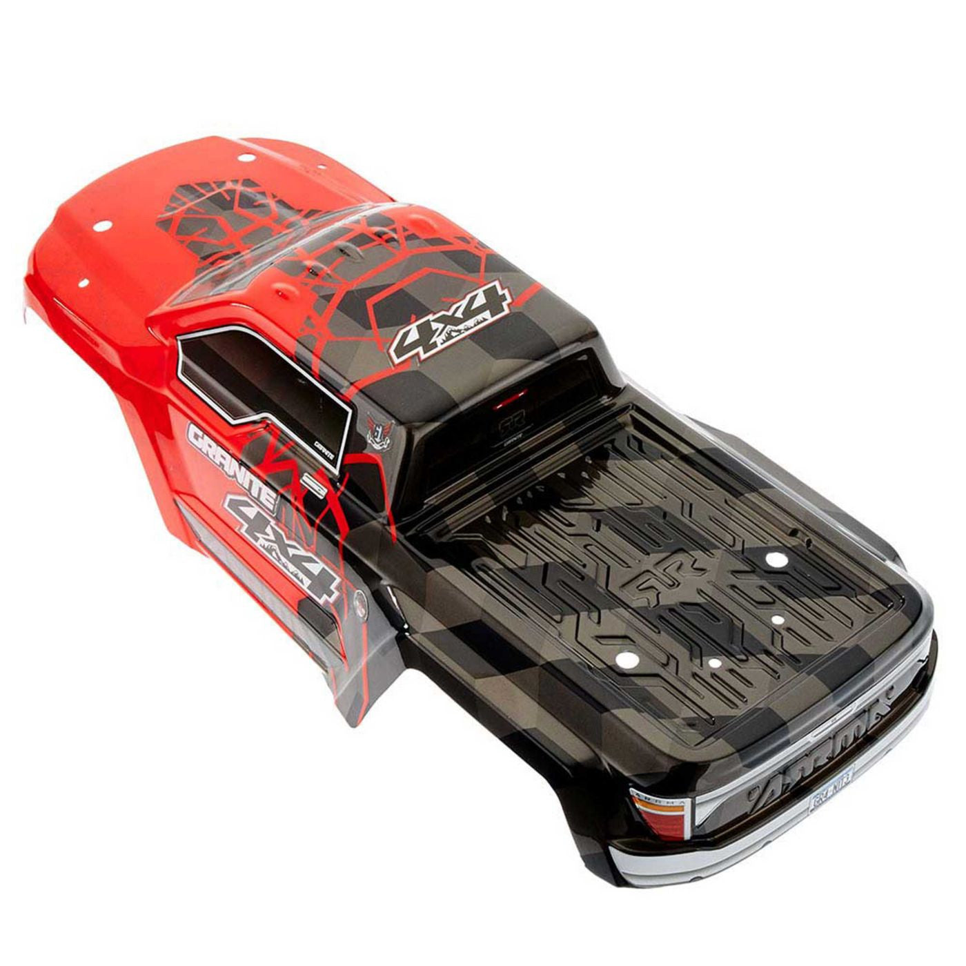 Arrma Carrosserie Peinte Rouge Granite 4x4 Mega ARAC3336