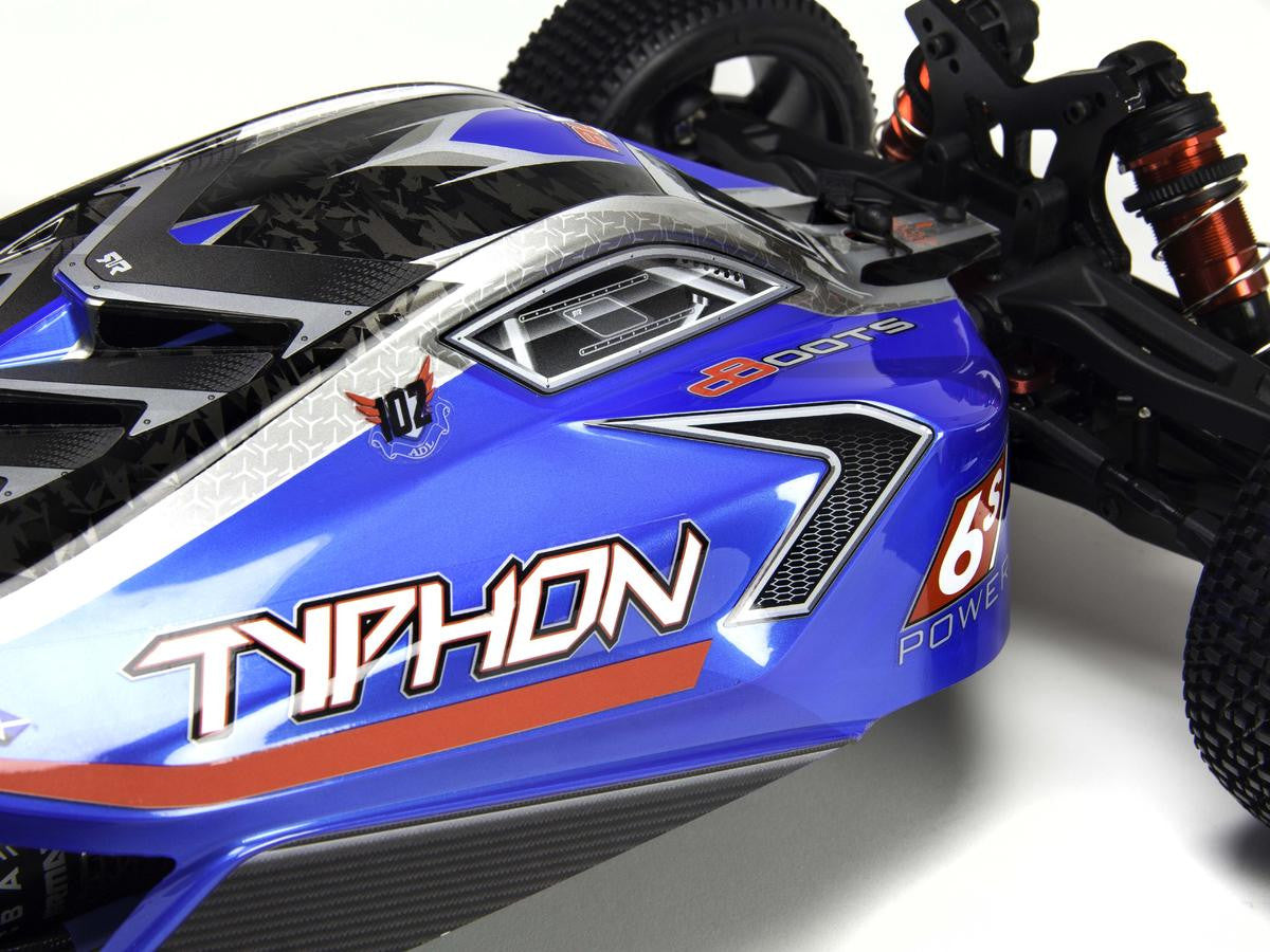 Arrma Carrosserie Peinte Typhon 6s Bleu/Rouge ARA406118