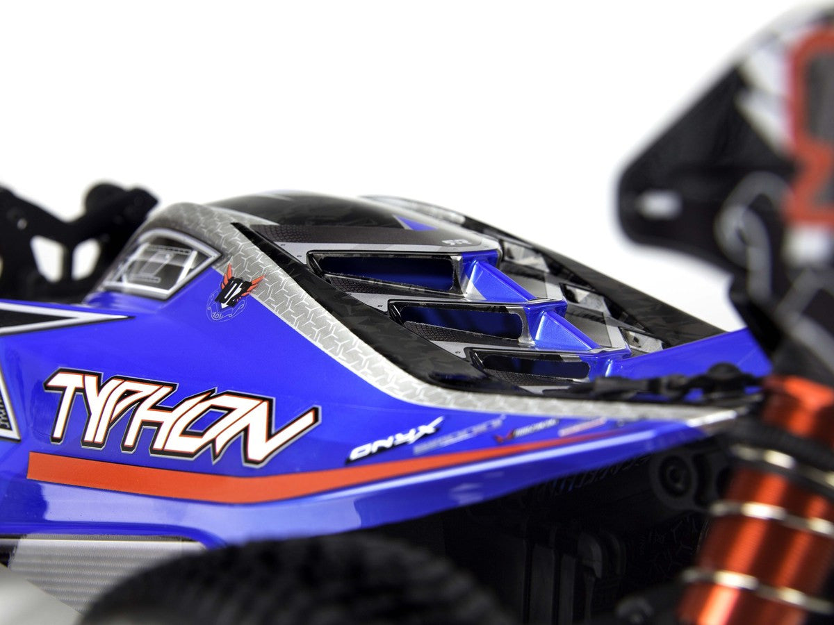 Arrma Carrosserie Peinte Typhon 6s Bleu/Rouge ARA406118