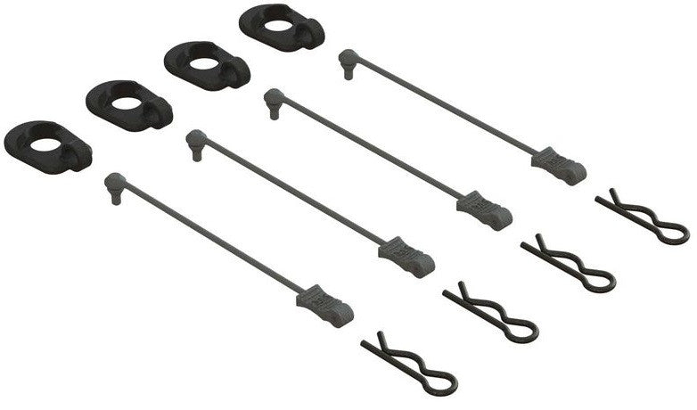 Arrma Clips de Carrosserie avec fixation (12Pcs) Fireteam RA390294