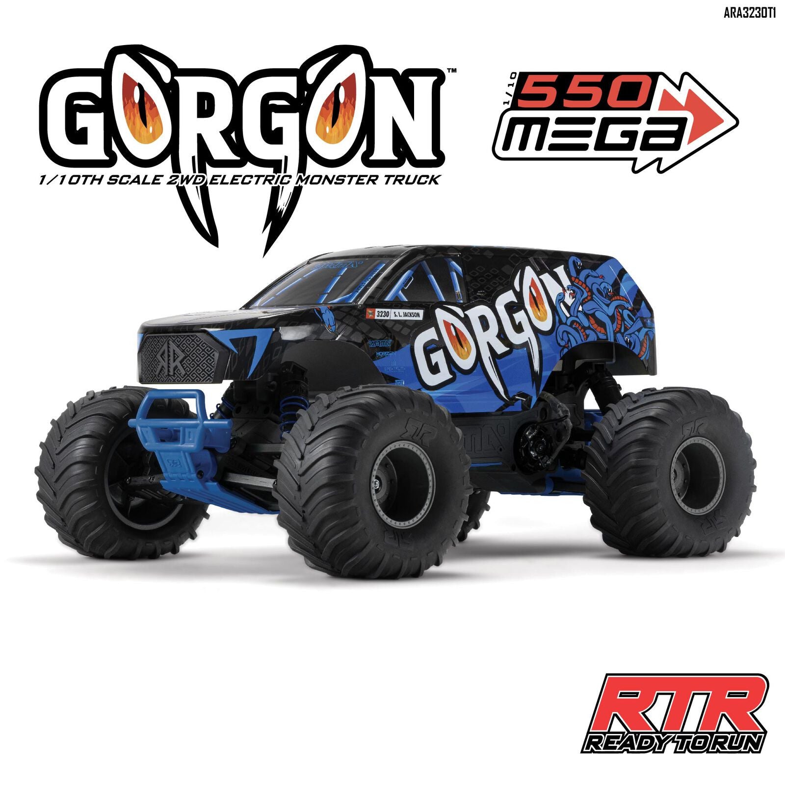 Arrma ​​Monster Truck GORGON 4x2 Mega 550 RTR ARA3230T1