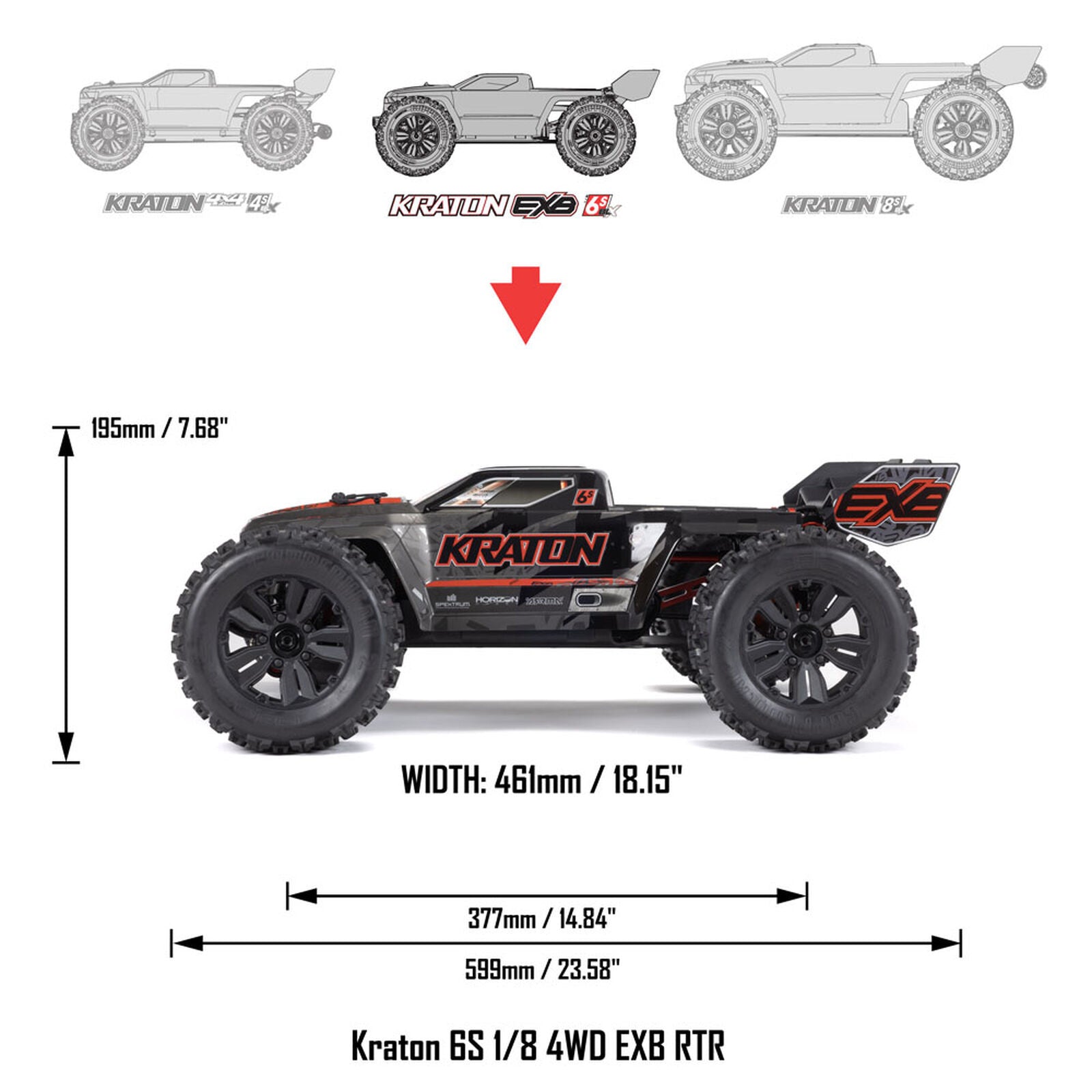 Arrma Truggy Kraton 6S BLX EXtreme Bash RTR ARA8708T1