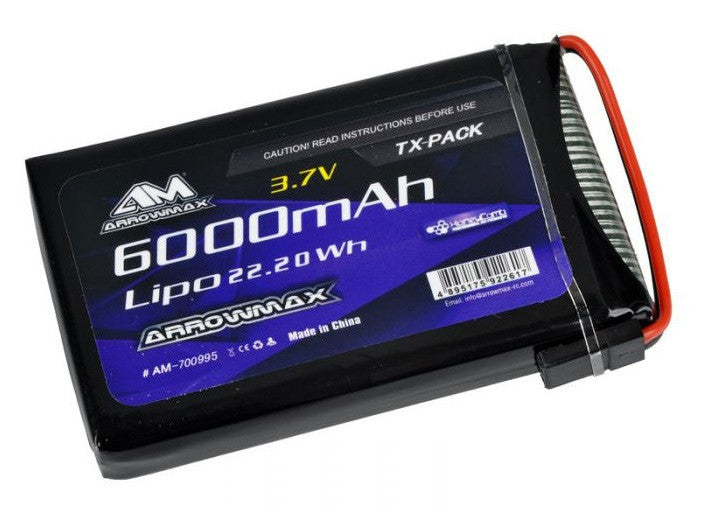 Arrowmax Batterie Lipo 6000mAh 3.7V Radio Sanwa M17 AM700995