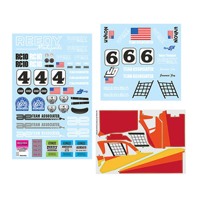 Team Associated Stickers RC10 Jay Halsey Edition 6398