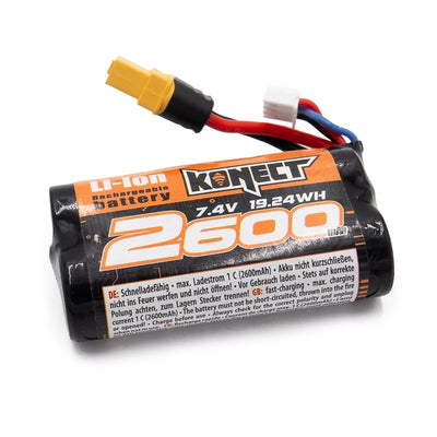Konect Batterie Li-ion 7.4V 2600mAh 15C XT60 KN-LI0742600-XT60