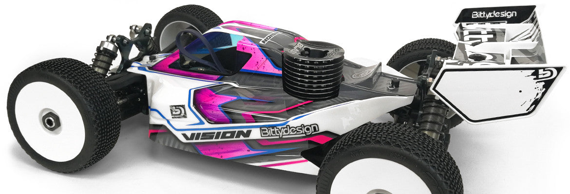 Bittydesign Carrosserie Vision Mugen MBX8 Nitro Prédécoupée VIS-MUGX8